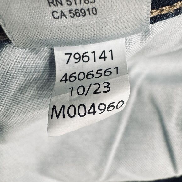 Maurices Mid Fit Mid Rise Crop Jeans Plus 24W (46x20) Dark Blue Button Fly Women - Picture 7 of 10